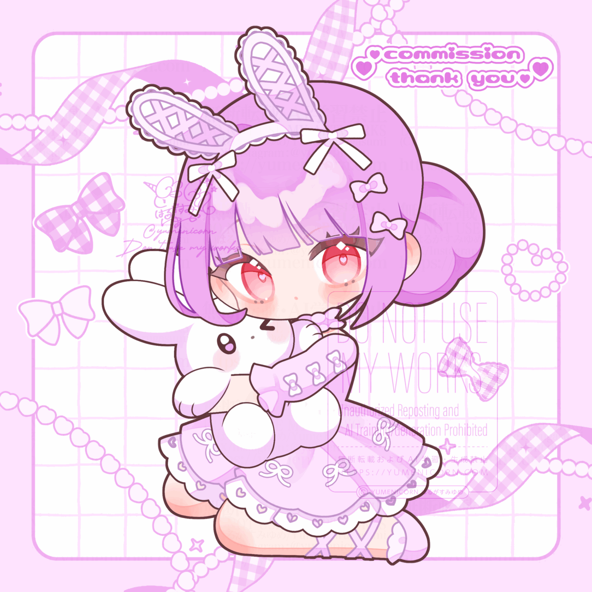 【ちびキャライラスト制作】夜花まい様(Vtuber) 【ちびキャライラスト制作】夜花まい様(Vtuber)