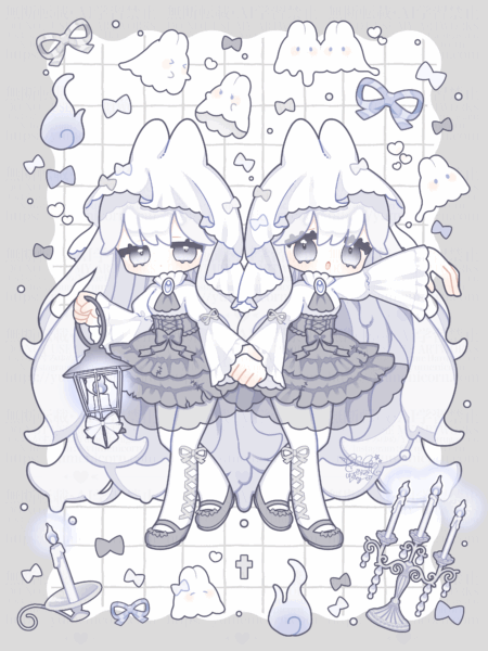 Melty Ghost Bunnies👻🤍🩶