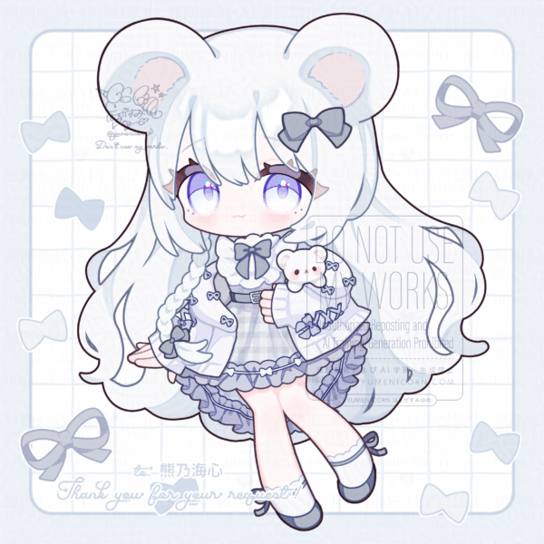 【ちびキャライラスト制作】熊乃海心様